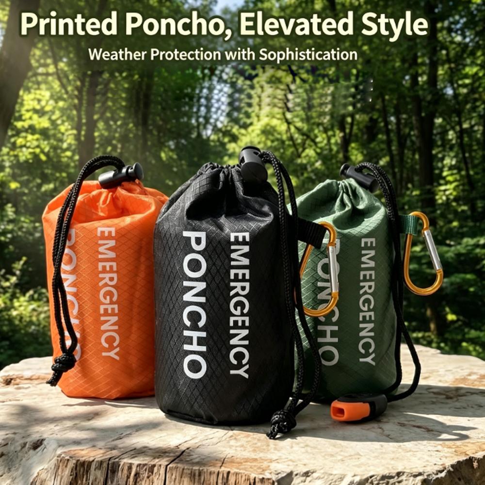 Portable Emergency Rain Poncho - Emergency Poncho Rain 评论和价格
