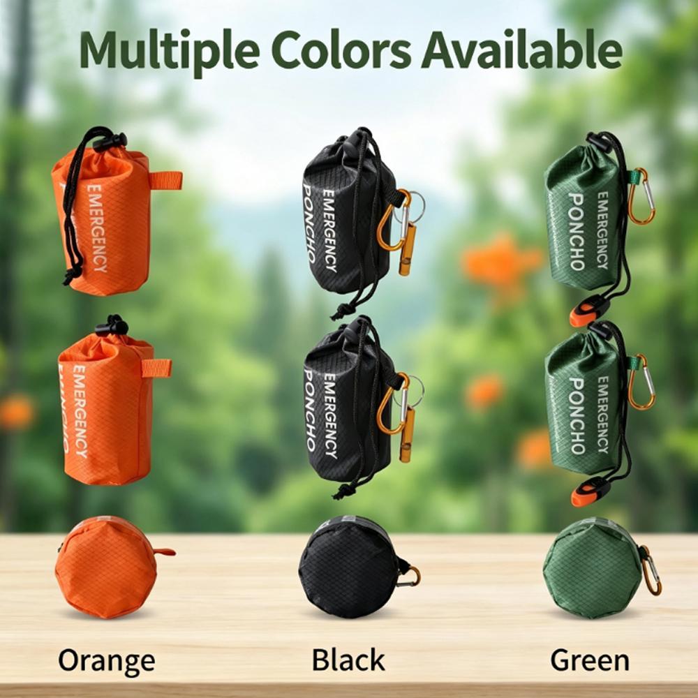 Portable Emergency Rain Poncho - Emergency Poncho Rain 评论和价格