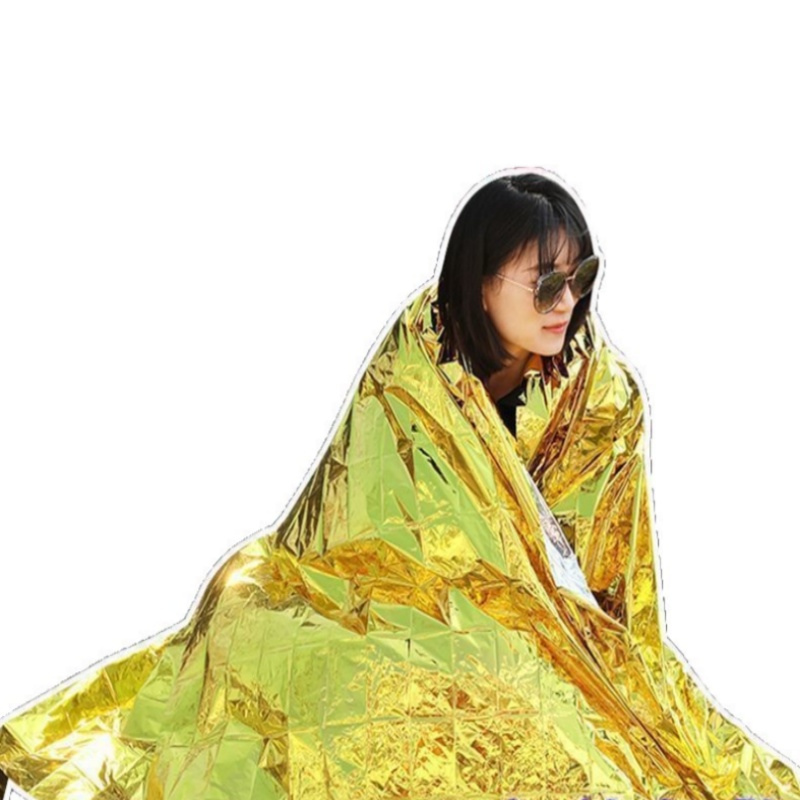130×210cm Gold Mylar Survival  - Survival Blanket Reflective 评论和价格