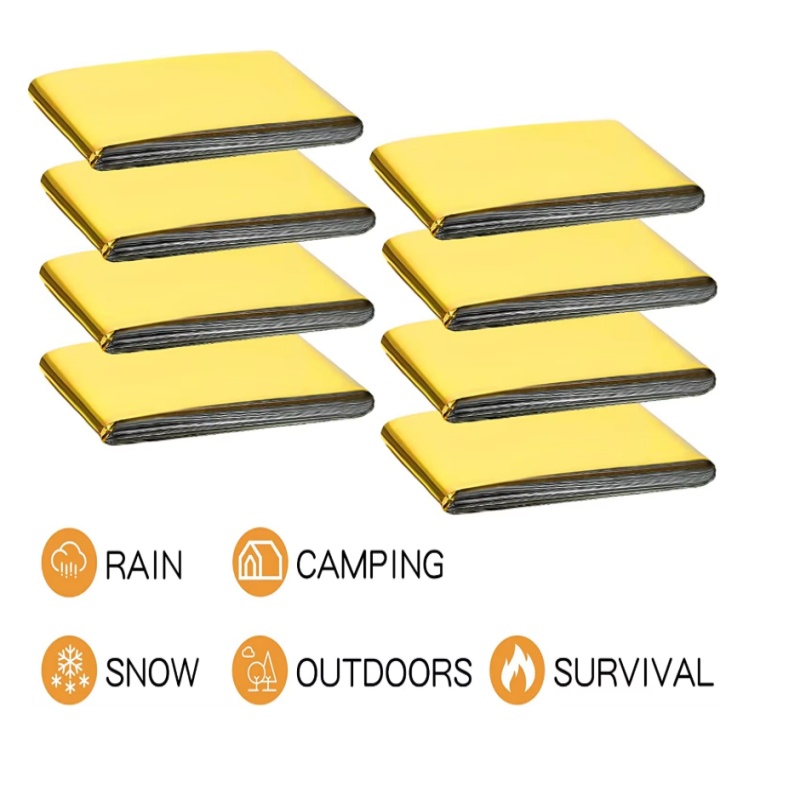 Gold‑Silver Mylar Thermal Surv - Survival Blanket Reflective 评论和价格